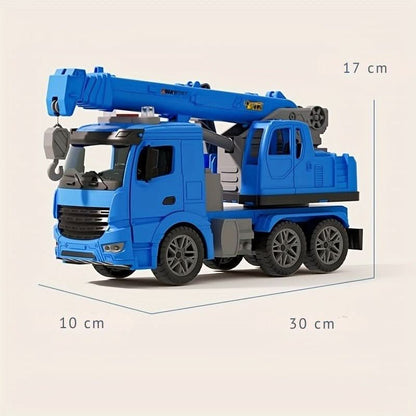 BUILDPLAY – Crane Truck Toy with Lights and Sounds for Imaginative Play