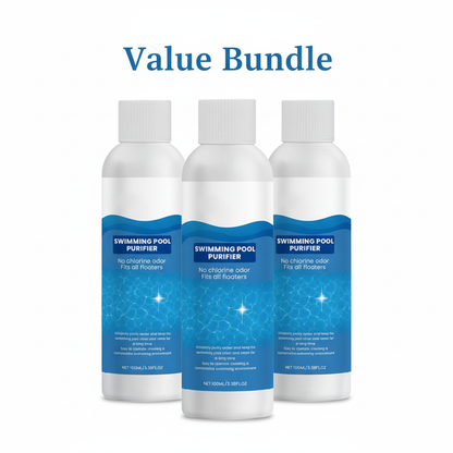Summer Sale 50% off!Swimming Pool Purifying Liquid – Crystal Clear Water, Zero Hassle!