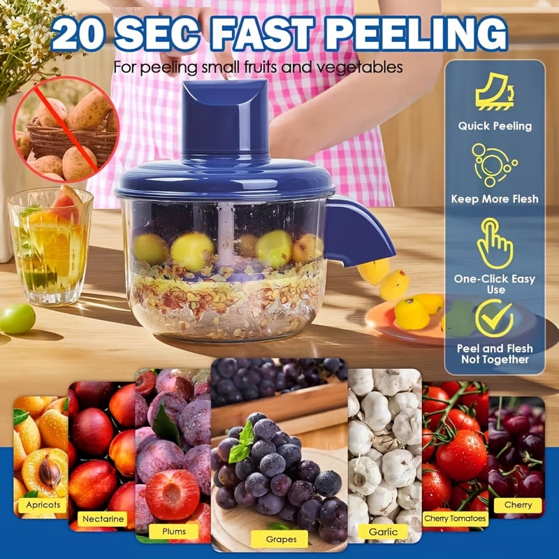 LAST DAY 50% OFF - Universal Automatic Peeler | The Smart Kitchen Gadget That Peels Fruits & More In Seconds