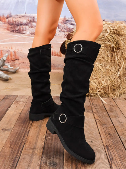 Women's Boots – Minimalist, Western, Adjustable Strap