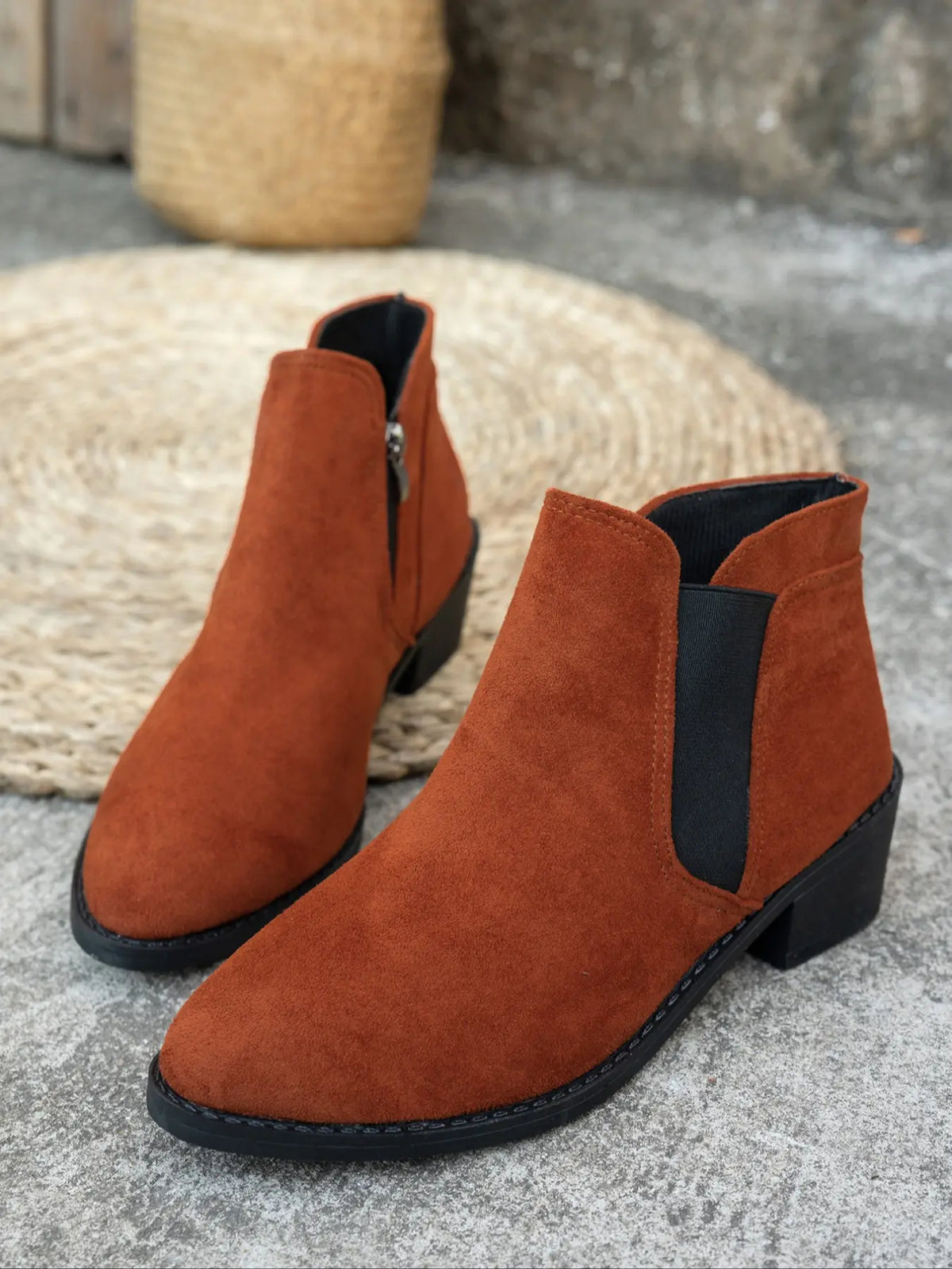 Women's Ankle Boots – Pointed Toe, Zip