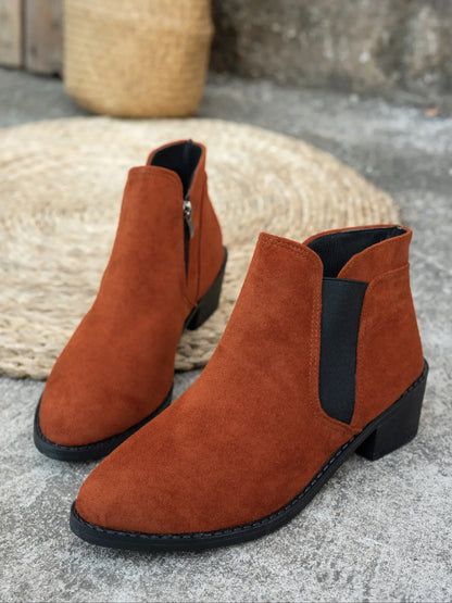 Women's Ankle Boots – Pointed Toe, Zip