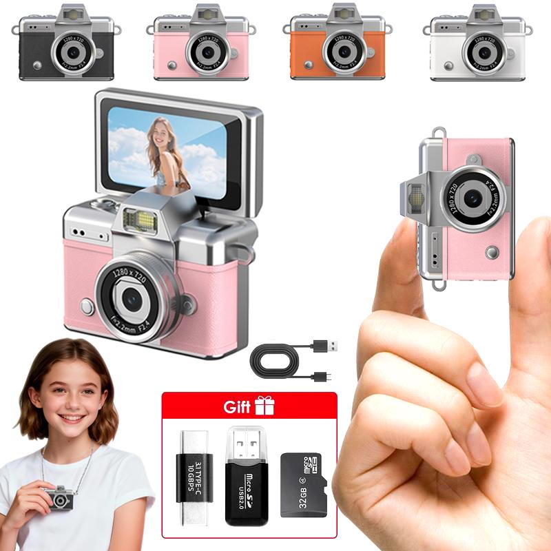 Mini Keychain Digital Camera – 32G Card & Charging Cable Included