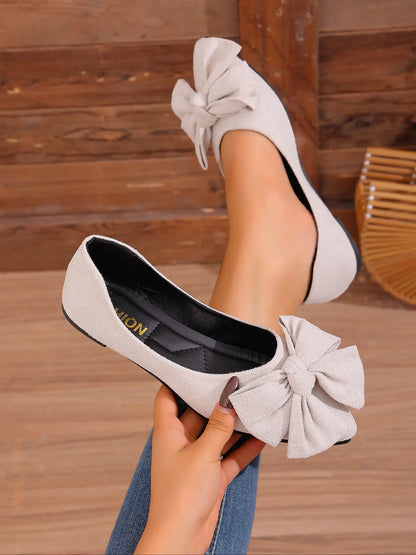 Women's Butterfly Print Flats – Pointed Toe, Slip-On