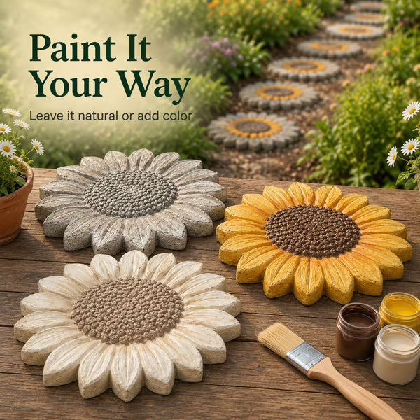 Reusable Sunflower Stepping Stone Mold!!!