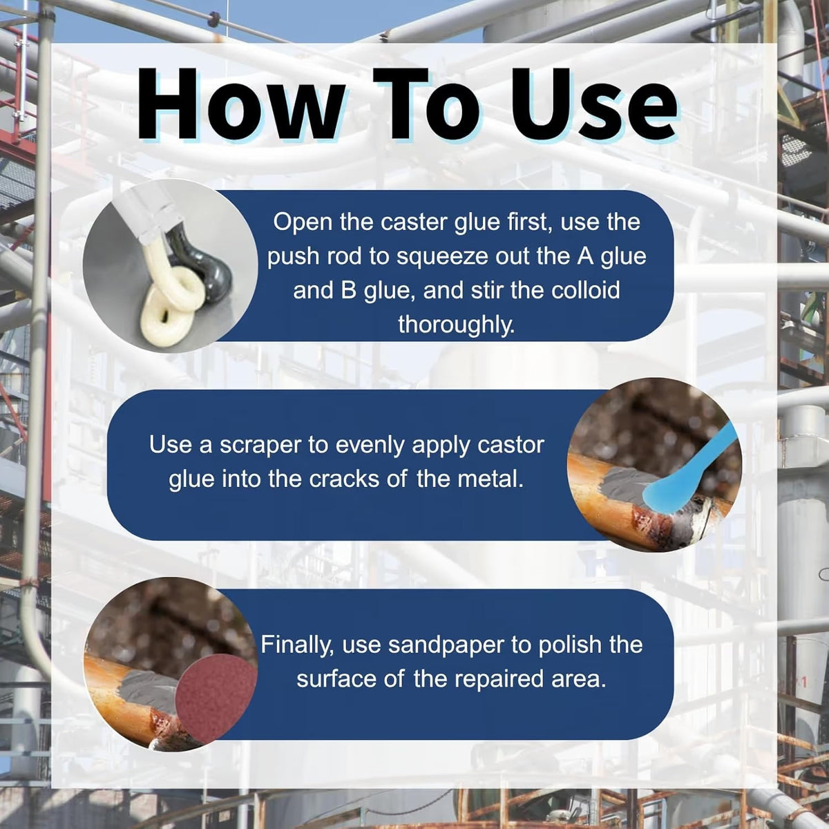 Waterproof & High-Temperature Resistant Metal Repair Adhesive