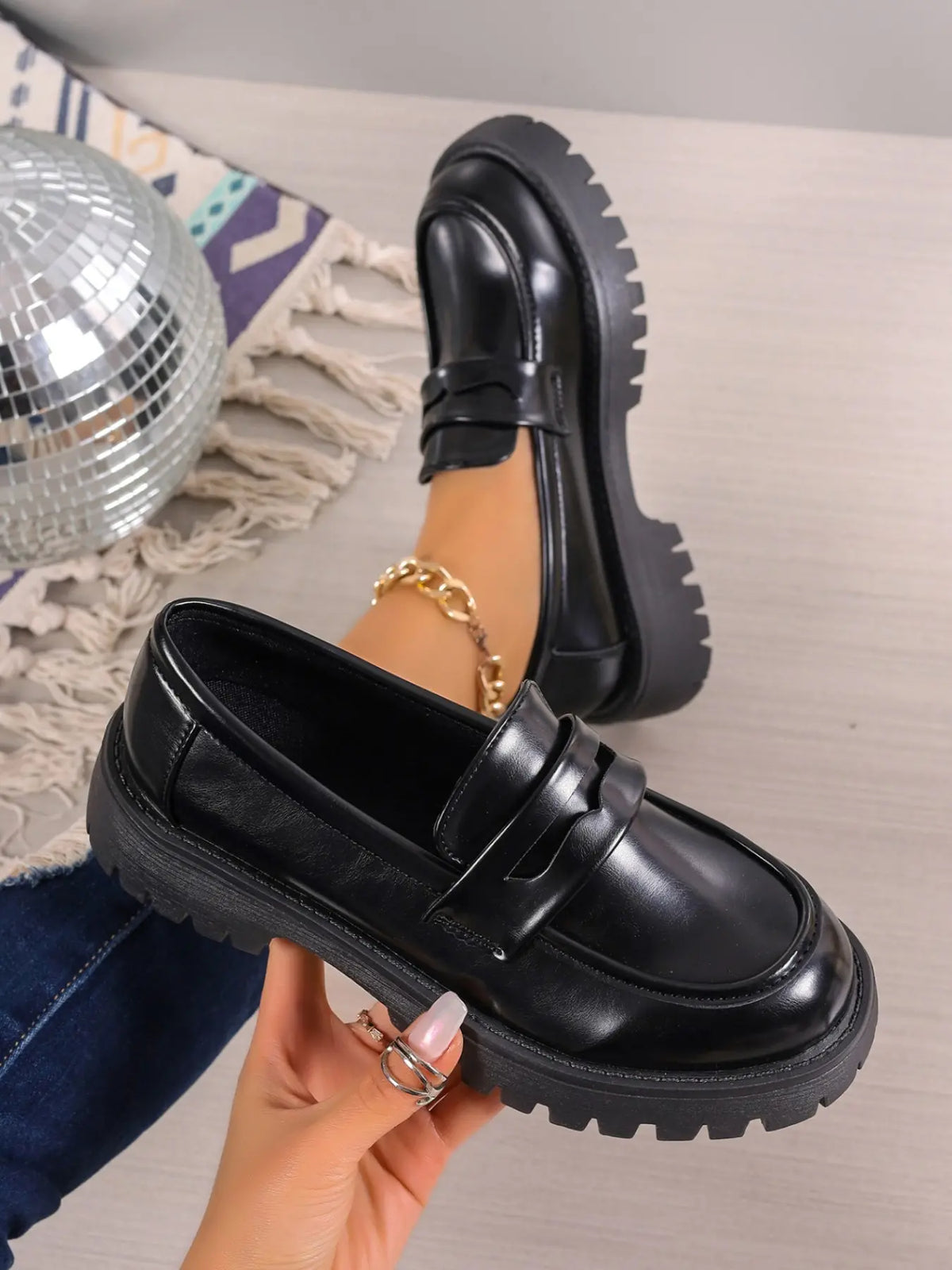 Women's Loafers – Western, Round Toe, Slip-On