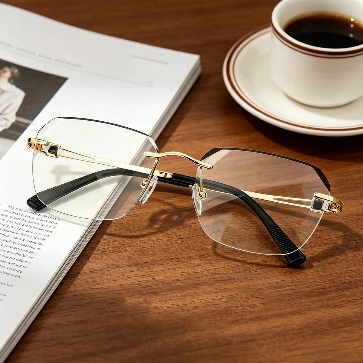 Ultra Light Metal Blue Light Blocking Reading Glasses