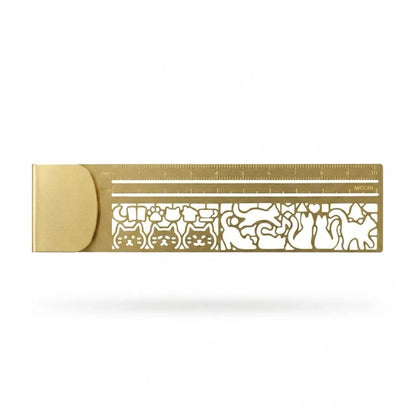 Cat Lover’s 3-in-1 Metal Bookmark Ruler | Bookmark, Ruler & Coloring