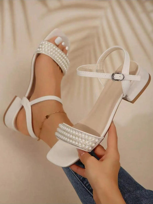 Women's Glitter Sandals – Square Toe