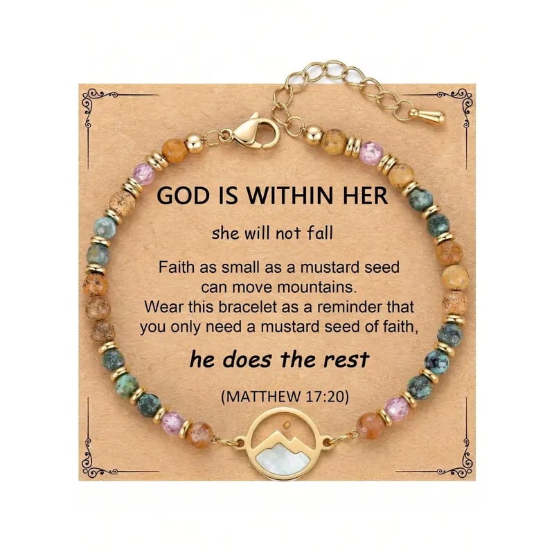 Mustard Seed Faith Bracelet – Matthew 17:20 Inspirational Christian Bracelet