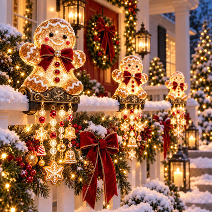 Christmas Porch Railing Lights – 4 Festive Character Designs