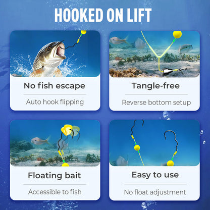 Angler's Favorite Double-Hook Bottom Rig – Enhanced Hooking Power & Smooth Retrieval