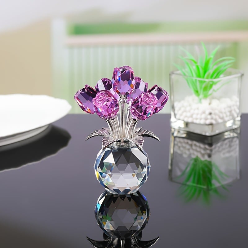 Eternal Colorful Rose Ornament – A timeless symbol of love and elegance