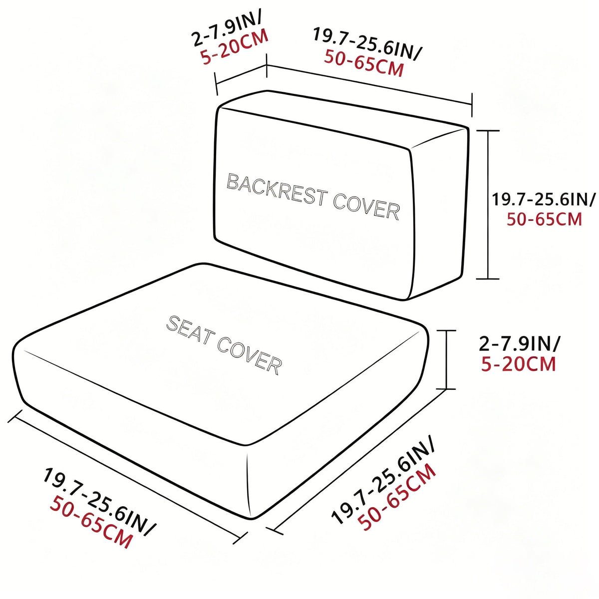Stretch Sofa Cushion Covers — Only $9.99 Per Cover