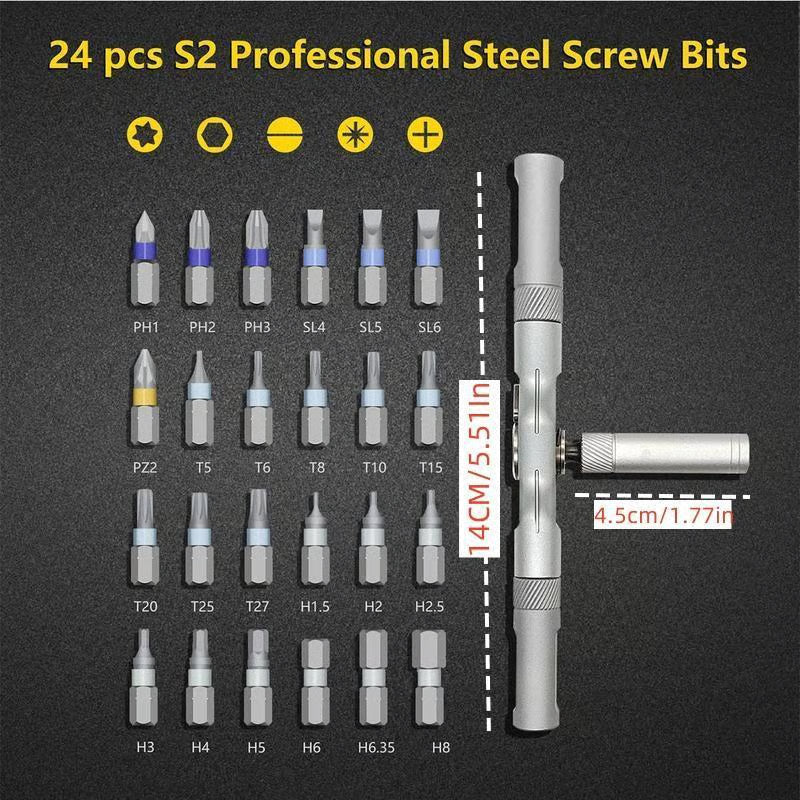 24 in 1 DlY Screwdriver Set Magnetic Compact