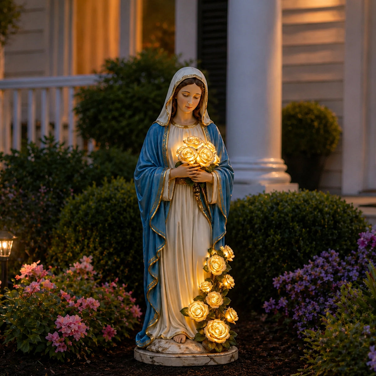 Virgin Mary Garden Light
