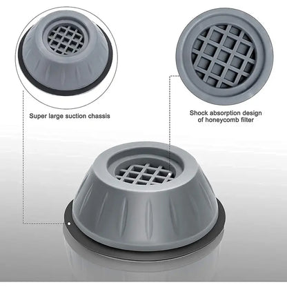 4Pcs Anti Vibration Washing Machine Foot Pads Noise Reduction