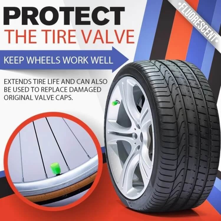Luminous Tire Valve Stem Caps