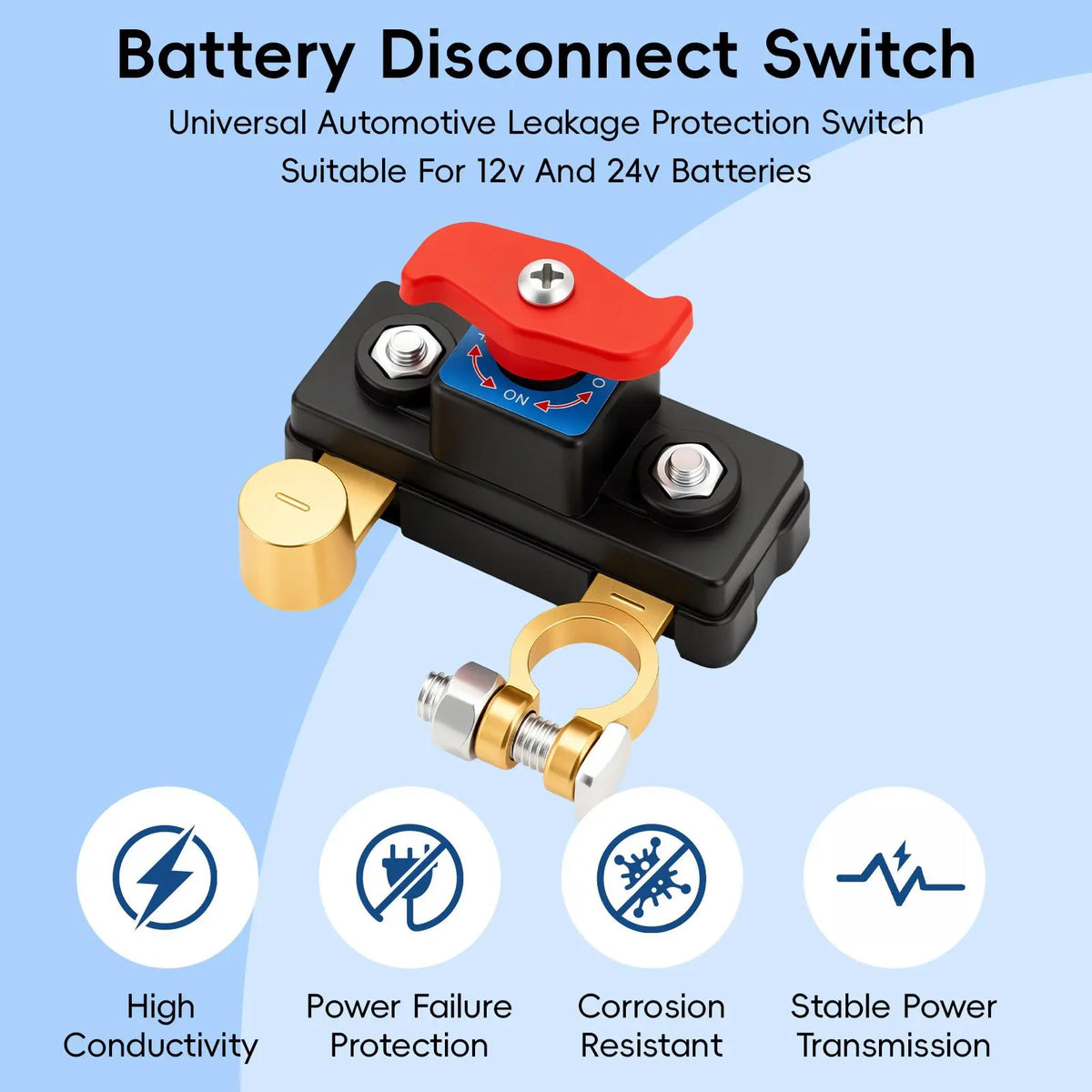 The second half-price offer Car Battery Disconnect Switch - Pure Copper High Conductivity