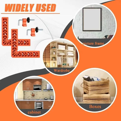 Perfect 90° Corners Made Easy – Professional Corner Clamp & Positioning Jig Set for Woodworking