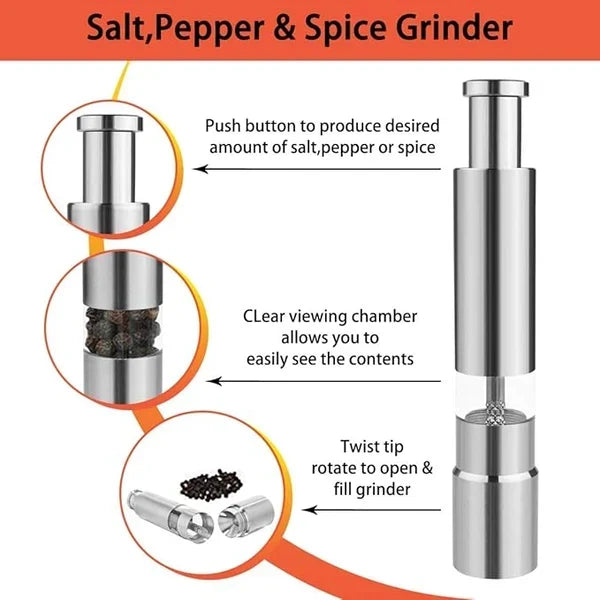 Best-Selling Salt & Pepper Shaker Set — Stylish, Convenient & Easy to Use