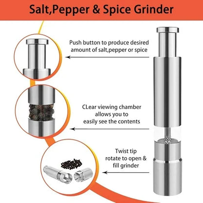 Best-Selling Salt & Pepper Shaker Set — Stylish, Convenient & Easy to Use