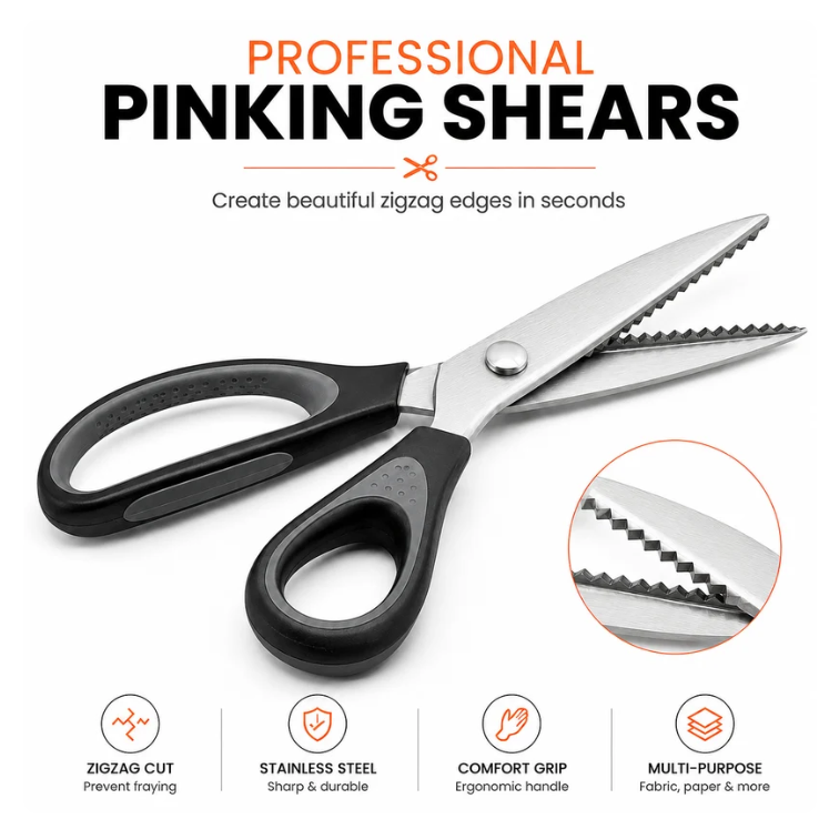 Multipurpose Pinking Shears Serrated Scissors