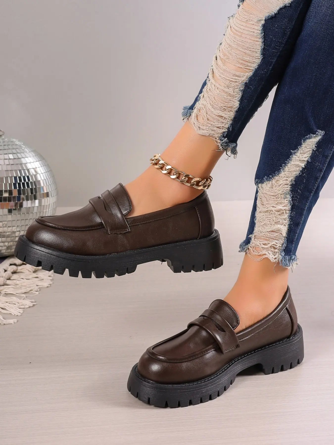 Women's Loafers – Western, Round Toe, Slip-On
