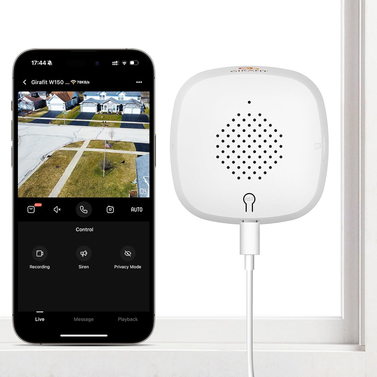 crystal-clear 2K security camera Color Night Vision 24/7 Recording & Smart Alerts Easy Install!