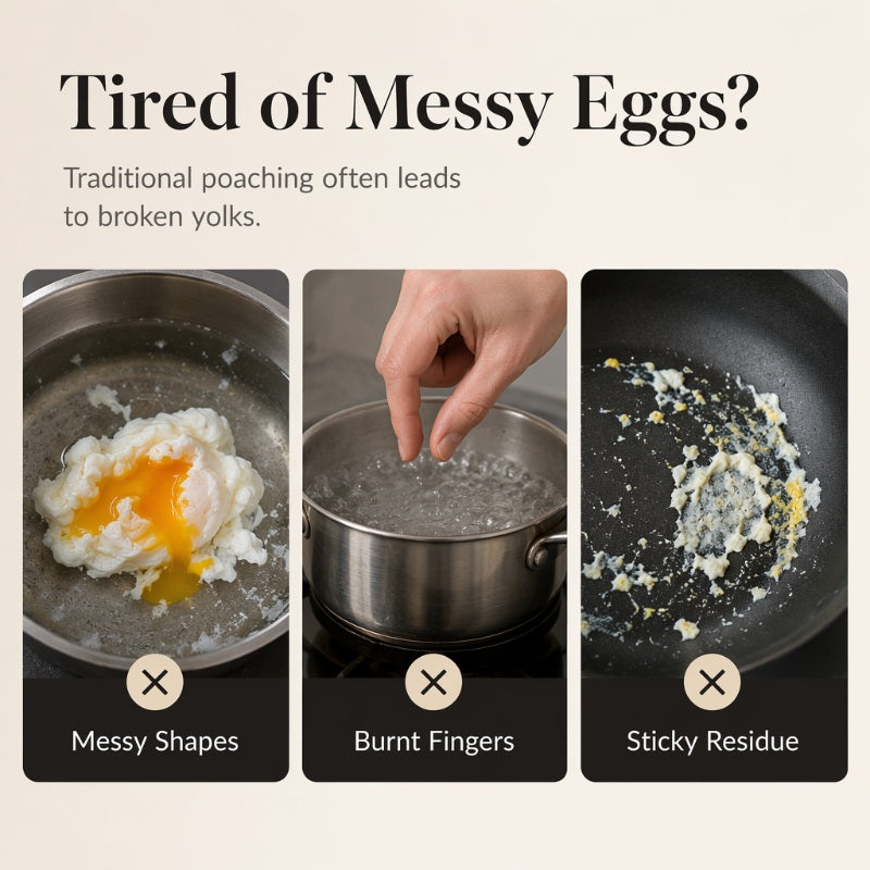 304 Stainless Steel Egg Ring Mold – Fun Shapes, Leak-Resistant Flat Base & Easy-Release