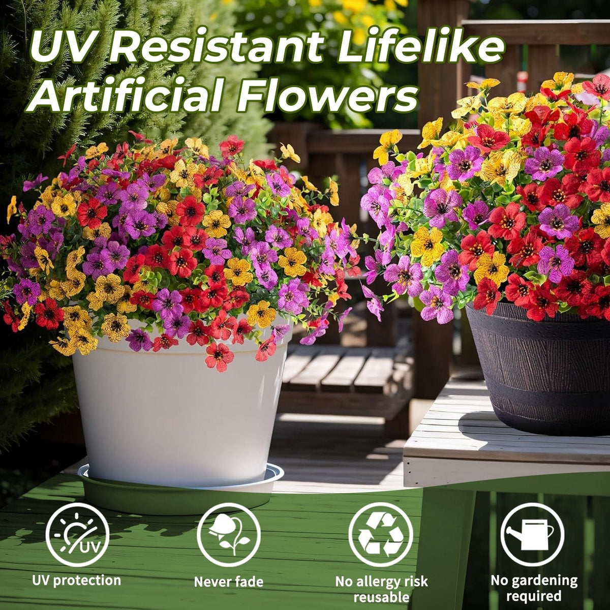 Vibrant Artificial Flowers: 365 Days of Spring