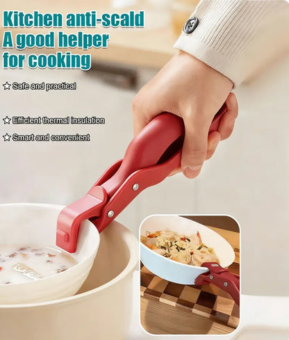 Multi-Purpose Anti-Scald Bowl Holder Clip for Kitchen