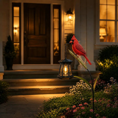 Cardinal Solar Light—A Beautiful Garden Light That Feels Full of Life