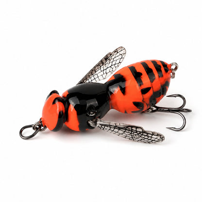 Bionic Wasp Crawl Bait - Topwater Micro Fishing Lure with Acoustic Noise Steel Balls for Bass & Pike Professional Anglers