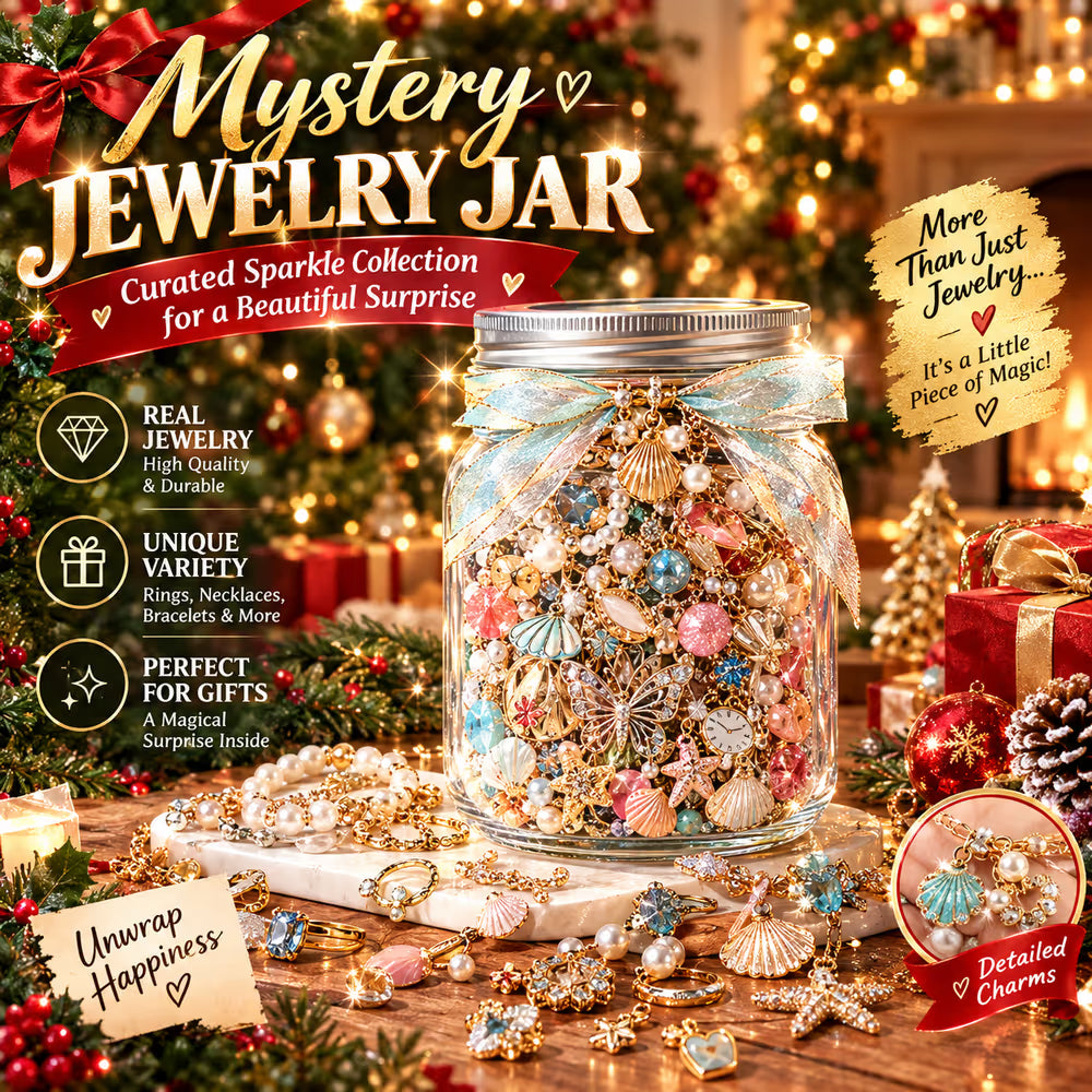 Last Day 49% OFF Mystery Jewelry Jar – Curated Sparkle Collection for a Beautiful Surprise