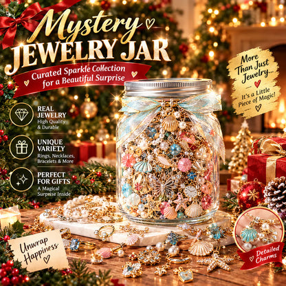 Last Day 49% OFF Mystery Jewelry Jar – Curated Sparkle Collection for a Beautiful Surprise