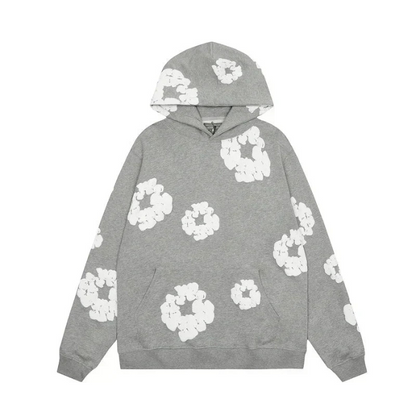 Caleb Hooded Set and Wide Flower Pants