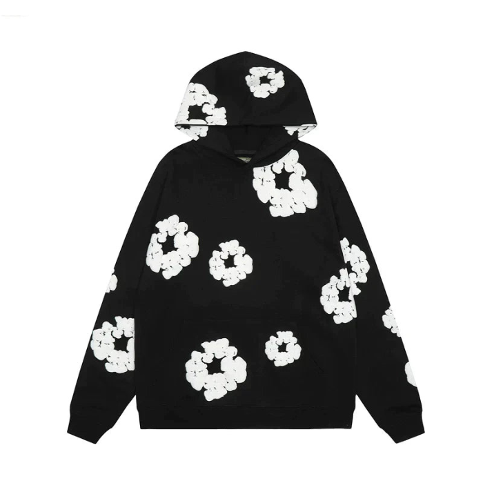 Caleb Hooded Set and Wide Flower Pants
