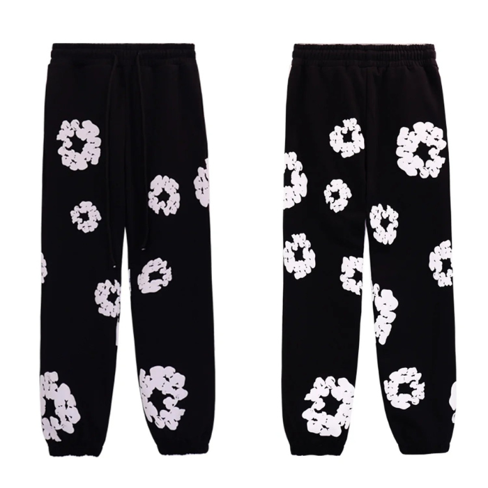 Caleb Hooded Set and Wide Flower Pants