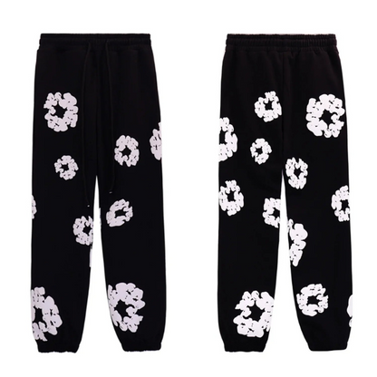 Caleb Hooded Set and Wide Flower Pants