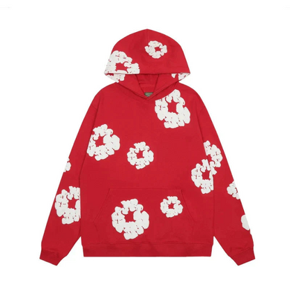 Caleb Hooded Set and Wide Flower Pants
