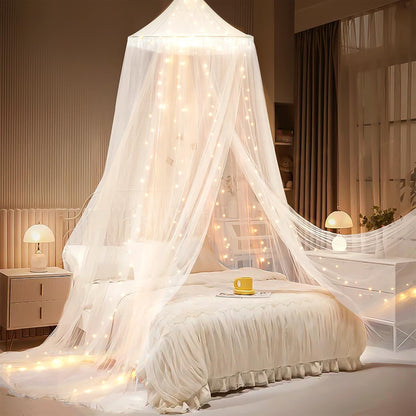 Canopy Bed Tent with LED Lights