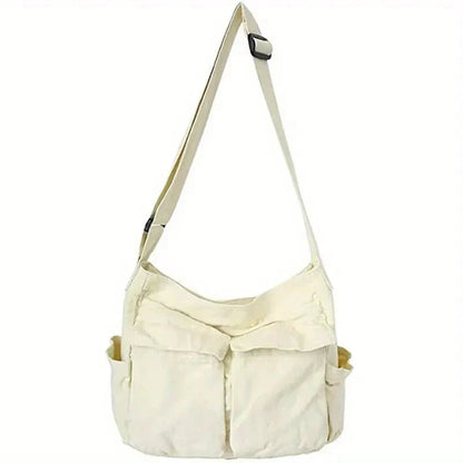 Canvas Shoulder Bag for Women – Vintage and Spacious