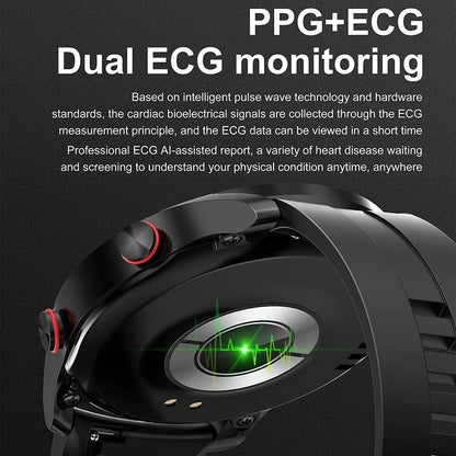 CARDIOTRON – Premium men's smartwatch with ECG+PPG & call function