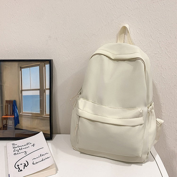 Casual Backpack with Flexible Side Pockets and Organized Structure