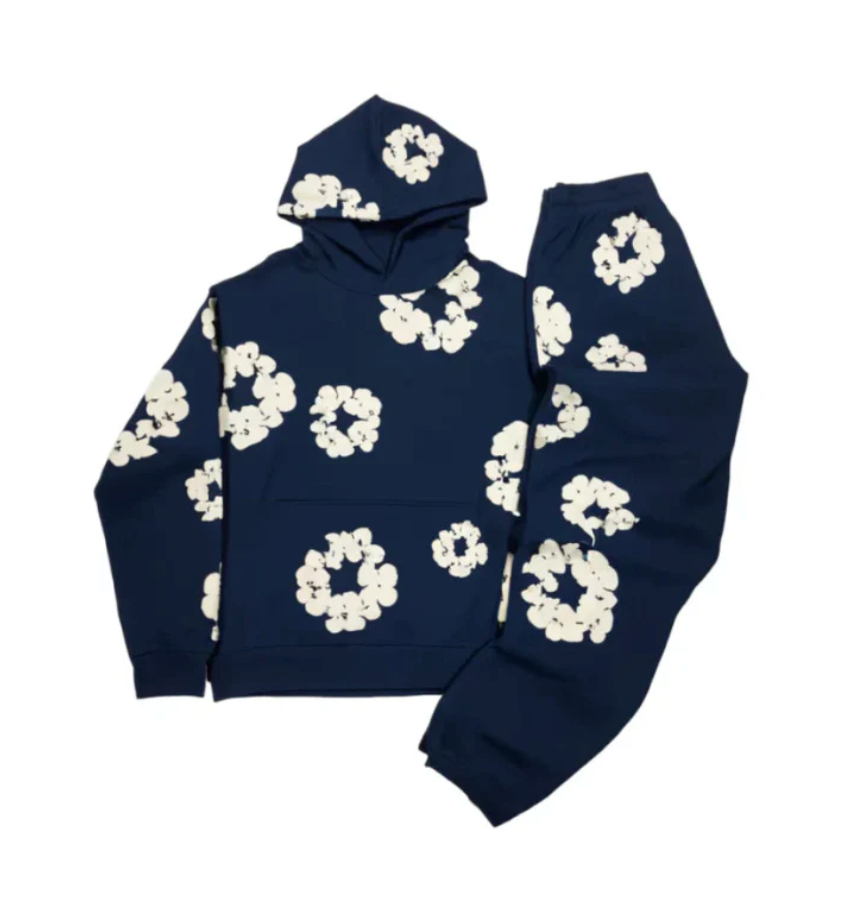 Floral Print Athleisure Hoodie & Jogger Set