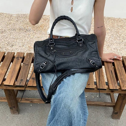 Casual Handbag with Zippers