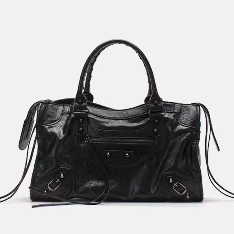 Casual Handbag with Zippers