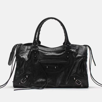 Casual Handbag with Zippers